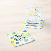 Dessous-de-verre Carré En Papier Penser positif (En situation)