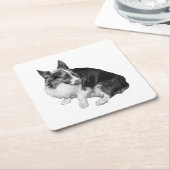 Dessous-de-verre Carré En Papier Perch, Foxy Friend (Incliné)