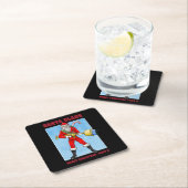 Dessous-de-verre Carré En Papier Père Noël Joyeux Noël Partie 2 (En situation)