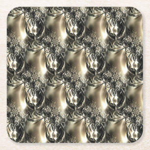Dessous-de-verre Carré En Papier Perles dorées