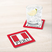 Dessous-de-verre Carré En Papier Pérou (En situation)