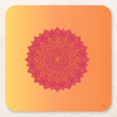 Dessous-de-verre Carré En Papier Personalized Mandala Paper Coasters (Devant)