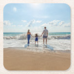 Dessous-de-verre Carré En Papier Personnalisé<br><div class="desc">Dessous de verre papier Carré personnalisé</div>