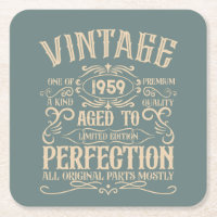 Personnalisé vintage 65e anniversaire whiskey thèm