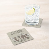 Dessous-de-verre Carré En Papier Perspective de la vie (En situation)