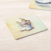 Dessous-de-verre Carré En Papier Peter Rabbit (livre) (Incliné)