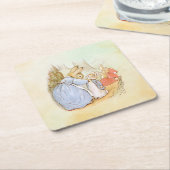 Dessous-de-verre Carré En Papier Peter Rabbit (maman) (Incliné)