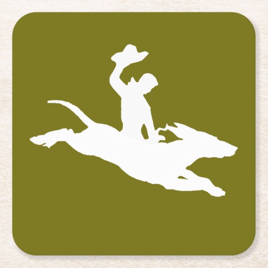 Dessous-de-verre Carré En Papier Petit chienchien s'opposant (Devant)