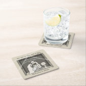 Dessous-de-verre Carré En Papier Petit garçon à Noël Manger-Joyeux (En situation)