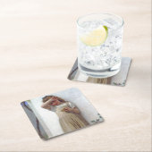 Dessous-de-verre Carré En Papier Petite fille, Bouguereau (En situation)