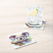 Dessous-de-verre Carré En Papier Petite Ours Koala Animal australien (En situation)
