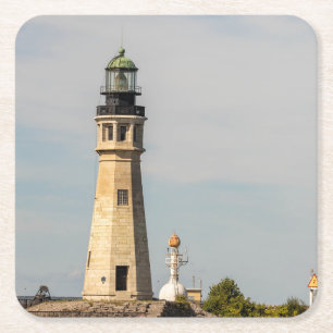Dessous-de-verre Carré En Papier Phare de Buffalo