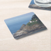 Dessous-de-verre Carré En Papier Phare de l'Orégon (Incliné)