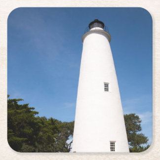 Dessous-de-verre Carré En Papier Phare d'Ocracoke Island