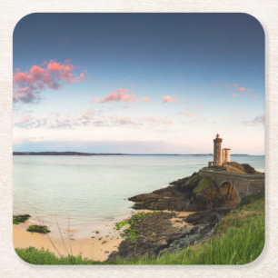 Dessous-de-verre Carré En Papier Phare   France la Bretagne Finistere de Minou