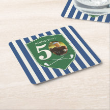Photo Bleu Vintage Préparé Golfeur 50e Anniversair