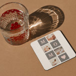 Dessous-de-verre Carré En Papier Photo de collection moderne Best Mom Pink & Grey C<br><div class="desc">Ce cadre photo de collage moderne fait pour un cadeau parfait pour une maman spéciale dans votre vie. Le cadre est conçu dans des tons roses et gris, ce qui lui donne un aspect design et contemporain qui ne manquera pas de compléter le décor de la maison. Le cadre de...</div>