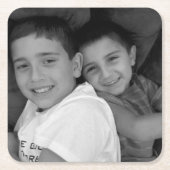 Dessous-de-verre Carré En Papier Photo faite sur commande (Devant)