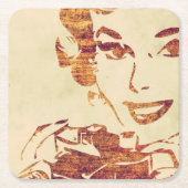 Dessous-de-verre Carré En Papier Photographe rétro (Devant)