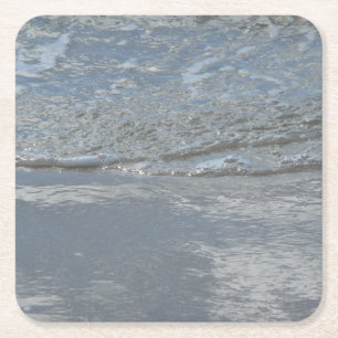 Dessous-de-verre Carré En Papier Photographie abstraite de l'eau clapotant sur la p