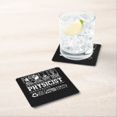 Dessous-de-verre Carré En Papier Physicien 100% bio (En situation)