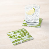 Dessous-de-verre Carré En Papier Picks Green (En situation)