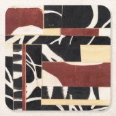 Dessous-de-verre Carré En Papier Pièces et parties II (Devant)