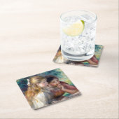 Dessous-de-verre Carré En Papier Pierre-Auguste Renoir - Lecture (En situation)