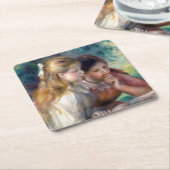 Dessous-de-verre Carré En Papier Pierre-Auguste Renoir - Lecture (Incliné)