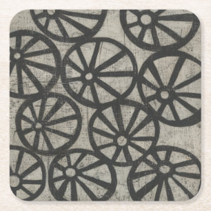 Dessous-de-verre Carré En Papier Pierre - Roues