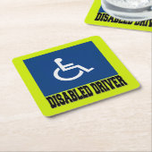 Dessous-de-verre Carré En Papier Pilote désactivé (Incliné)