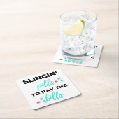 Dessous-de-verre Carré En Papier Pilules de slingin pour payer les factures 2 (En situation)