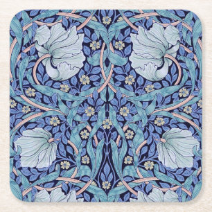 Dessous-de-verre Carré En Papier Pimpernel Blue, William Morris