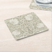 Dessous-de-verre Carré En Papier Pimpernel Ivory, William Morris (Incliné)