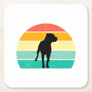 Dessous-de-verre Carré En Papier Pit Bull