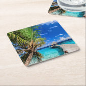 Dessous-de-verre Carré En Papier Plages tropicales | Dusit Thani Maldives (Incliné)