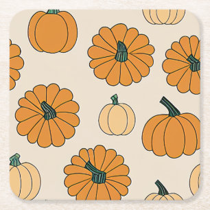 Dessous-de-verre Carré En Papier Plaid automne à damiers automne Thanksgiving