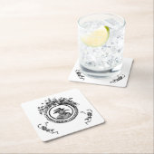 Dessous-de-verre Carré En Papier Plaie (En situation)