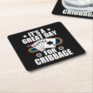 Dessous-de-verre Carré En Papier Planche à ordures pour Cribbage Card Joueur Joueur