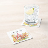 Dessous-de-verre Carré En Papier Plaque de papier (En situation)