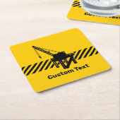 Dessous-de-verre Carré En Papier Plateforme de construction (Incliné)