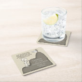 Dessous-de-verre Carré En Papier Point culminant (En situation)