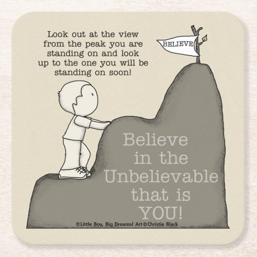 Dessous-de-verre Carré En Papier Point culminant (Devant)