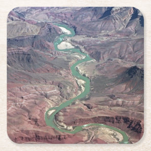 Dessous-de-verre Carré En Papier Point de Comanche, canyon grand