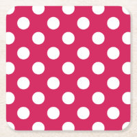 Pois blancs sur cerise