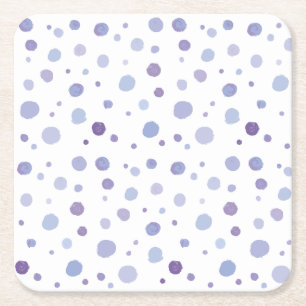 Dessous-de-verre Carré En Papier pois peint à la main