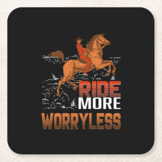 Dessous-de-verre Carré En Papier Poison d'Equestrian | Ride More Worryless