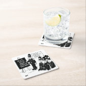 Dessous-de-verre Carré En Papier Poison pour un Policeman (En situation)