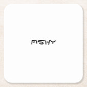 Dessous-de-verre Carré En Papier Poisson (Devant)