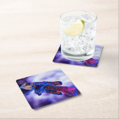 Dessous-de-verre Carré En Papier Poisson Mandarin Goby (En situation)